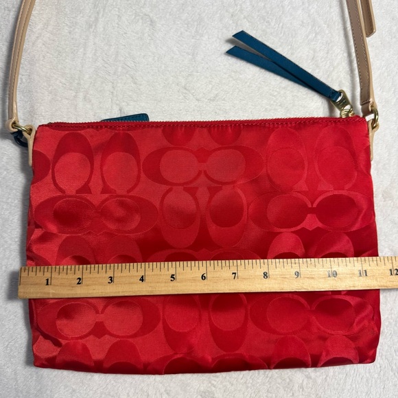 Coach Red Nylon Crossbody Bag - Picture 10 of 12